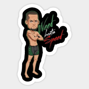 Nate Diaz Weed Beats Speed Sticker